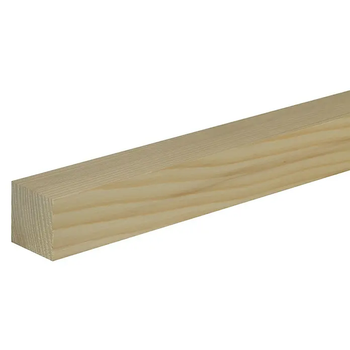 Profiles and more Quadratleiste - 1 m x 46 mm x 46 mm, Fichte/Kiefer, Unbehandelt