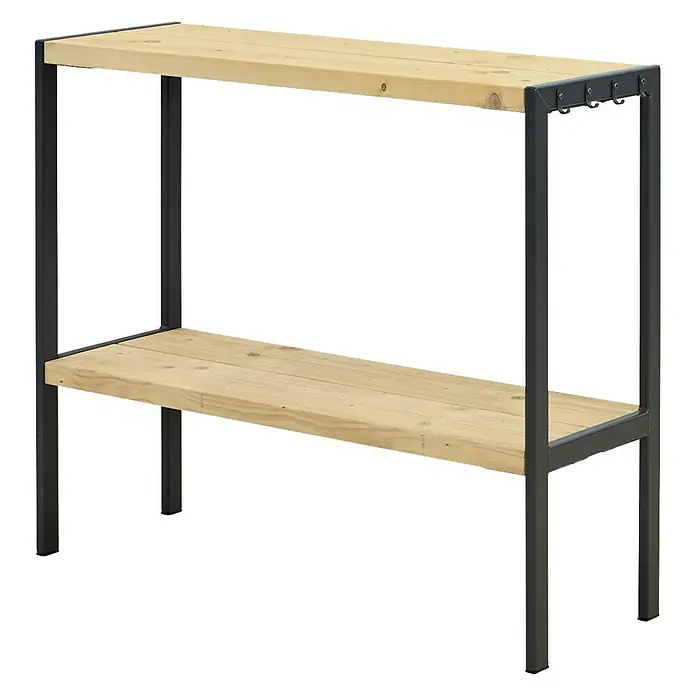 Plus Pflanztisch Funkis - Nadelholz, 103 x 37 x 90 cm - Rechte Seitenansicht