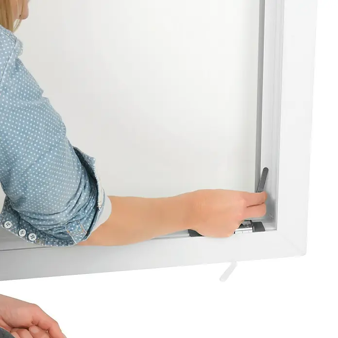 Easy Maxx Moskitonetz - B x H: 130 x 150 cm, Farbe Gewebe: Anthrazit, Geeignet für: Fenster