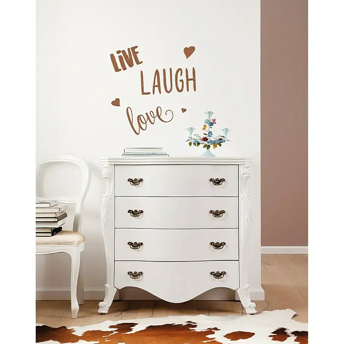 Komar Dekosticker Live Laugh Love - 6 -tlg., 70 x 50 cm - Stimmungsaufnahme