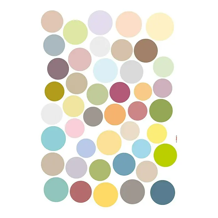 Komar Dekosticker Dots - 44 -tlg., 70 x 50 cm - Vorderansicht