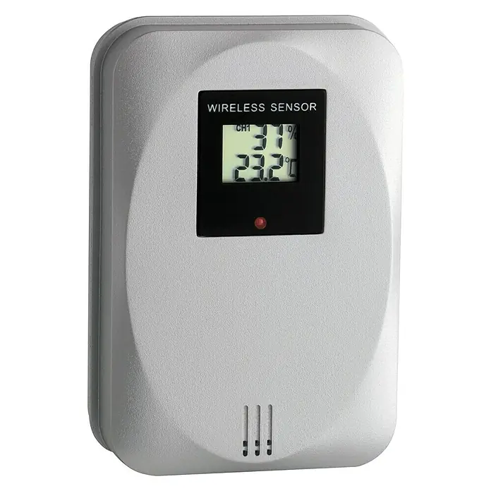 TFA Dostmann Funkwetterstation Quadro - Digital, Reichweite Sensor: 30 m