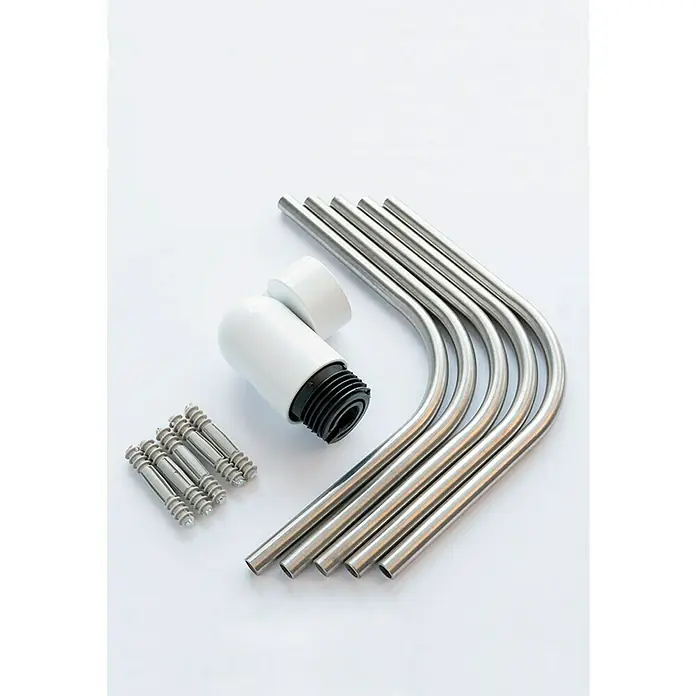 Solid Elements Pieza angular para esquinas de barandillas Sow 210 - Blanco, Acero inoxidable