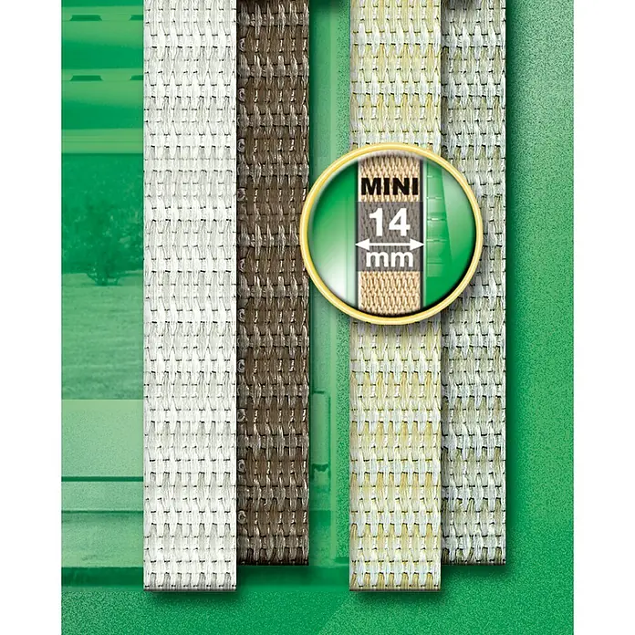 Schellenberg Cinta para persiana - Blanco, Largo: 6 m, Anchura de la correa: 14 mm