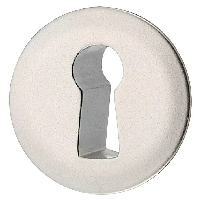 Häfele Escudo para cerraduras - Diámetro: 25 mm, Níquel mate
