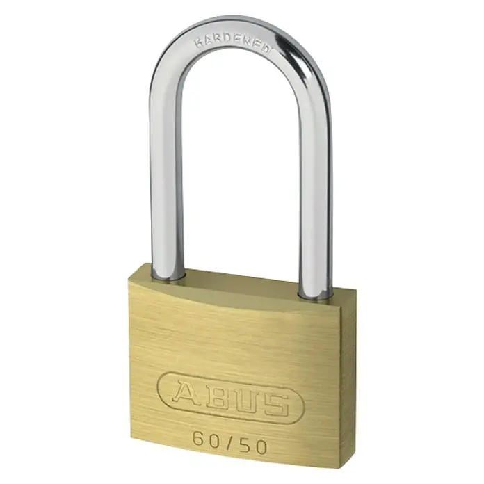 Abus Titalium hangslot 60/50HB50 C - b x h: 48 x 93,5 mm, 1 stk., Messing