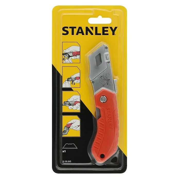 Stanley Cúter de seguridad 0-10-243 - Tipo de cuchilla: Cuchilla universal, Función de cambio rápido