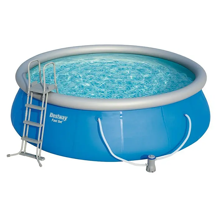 Bestway Easy-Pool-Set - Ø x H: 4,57 x 1,07 m, Fassungsvermögen: 13.810 l, Blau, Grau
