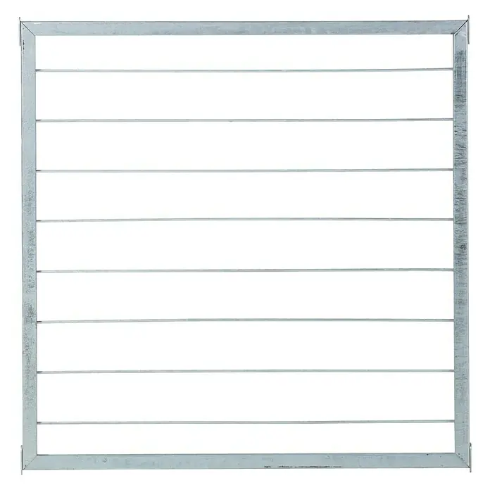 Plus Sichtschutzelement Cubic - 90 x 90 cm, Mit Rankgitter, Stahl - Vorderansicht