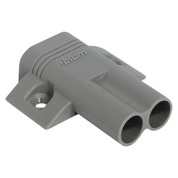 Stabilit Adaptador de atornillado - L x An x Al: 55 x 46 x 12 mm, Específico para: Retenedor de puerta Blum Blumotion - Vista frontal