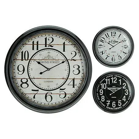 Reloj de pared redondo Bond street surtido