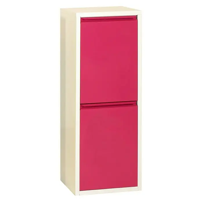 Simonrack Armario auxiliar - L x An x Al: 25 x 34 x 92 cm, Compartimentos con 2 cubetas extraíbles, Fucsia