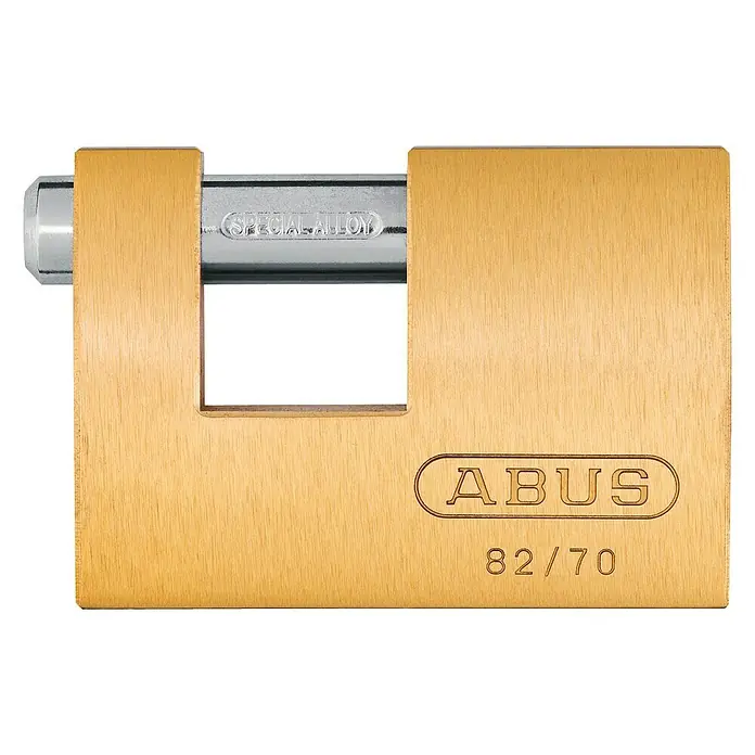 Abus Candado Monobloc 82/70 - An x Al: 70,5 x 50 mm, 1 ud., Latón