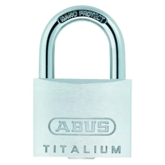Abus Titalium Candado 64TI/50 - An x Al: 50 x 77 mm, Material estribo: Acero especial endurecido
