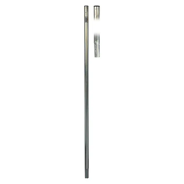 Metronic Soporte de mástil para balcón - Metal, Plateado