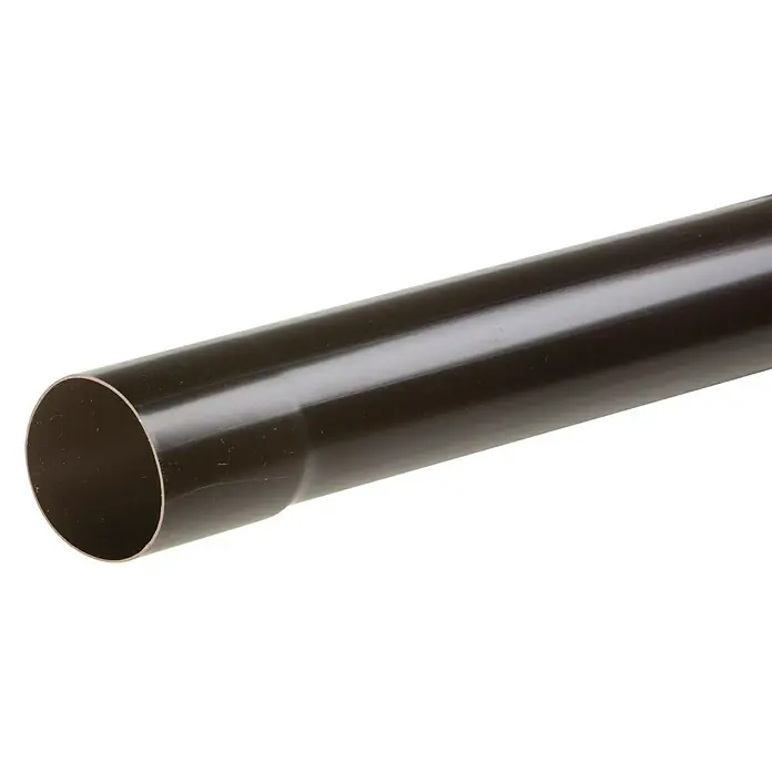 Dakota Tubo bajante - Ø 80 mm, Largo: 3 m, PVC, Marrón