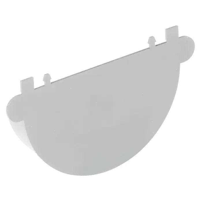Dakota Pieza final de canalón - Ø 80 mm, PVC, Blanco