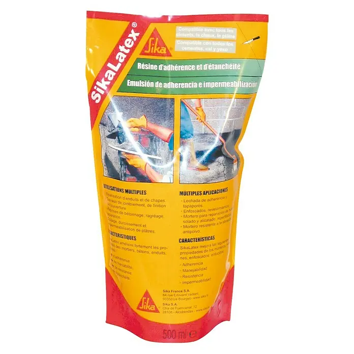 Sika Aglomerante látex - 500 ml, Apto para: Mortero