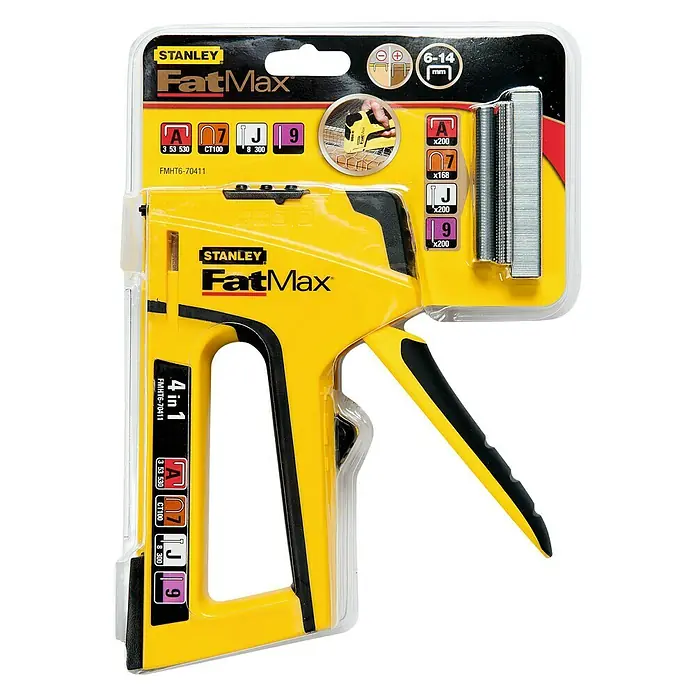 Stanley FatMax Grapadora manual TR400 - Profundidad de grapado: 4 - 14 mm