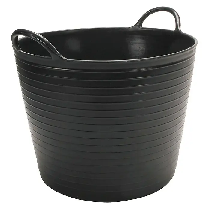 Cubo de obra Flextub - Negro, Capacidad: 25 l
