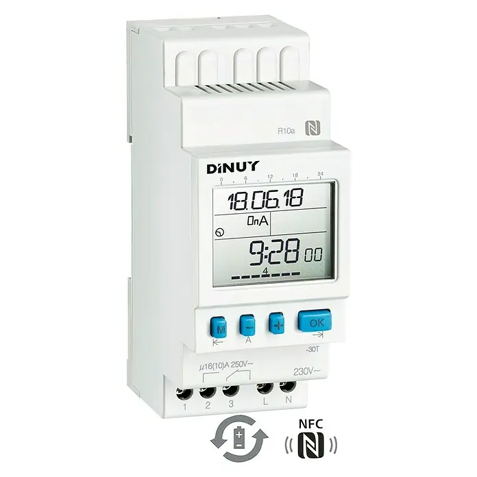 Dinuy Interruptor principal 1 canal - Blanco, L x An x Al: 6,3 x 3,6 x 9 cm