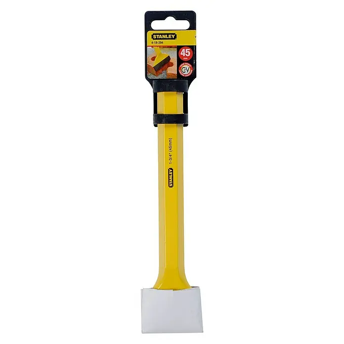 Stanley Cincel de albañil de boca ancha - Largo: 215 mm