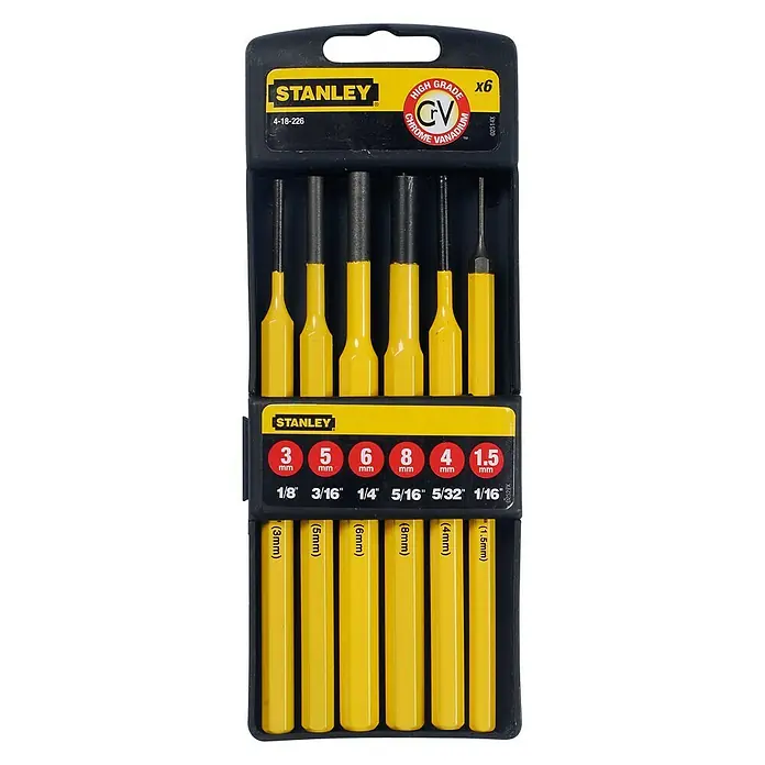Stanley Set de cinceles y punzones - 6 pzs.