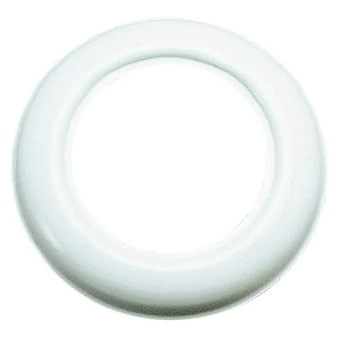 Plafón para tubo de estufa - Diámetro: 125 mm, Lacado, Blanco