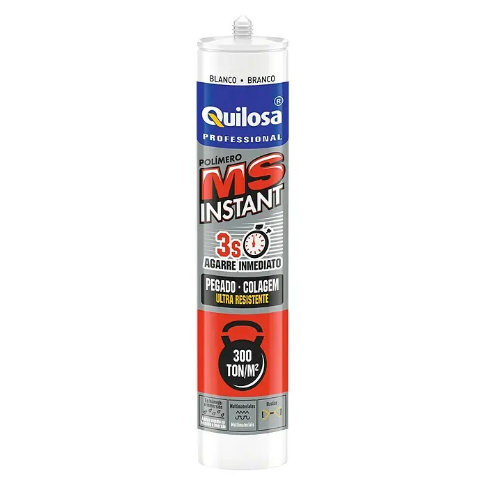 Quilosa Adhesivo y sellador MS Instant - Blanco, Contenido: 280 ml