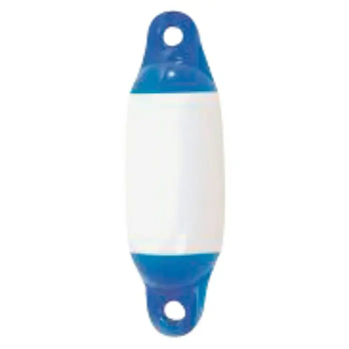 Defensa - L x An: 30 x 9 cm, Recto, Blanco/Azul, Plástico