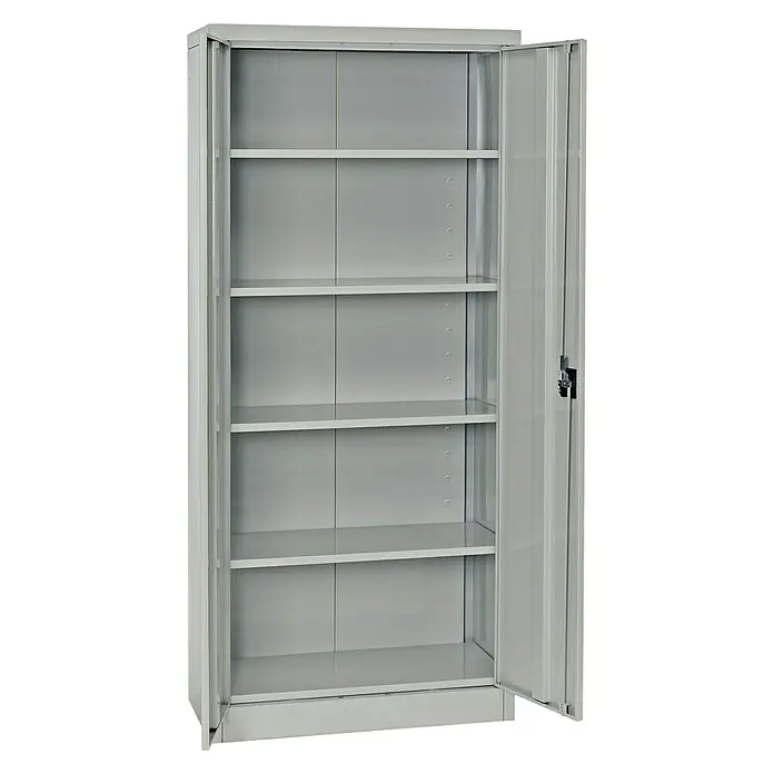 Regalux Design Metalni ormar - D x Š x V: 41 x 80 x 180 cm, Sive boje, Nosivost: 50 kg/polica