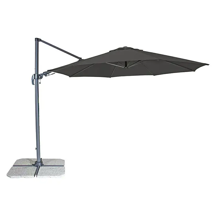 Derby Ravenna Pendelschirm Ravenna - Anthrazit, Durchmesser: 316 cm - Vorderansicht