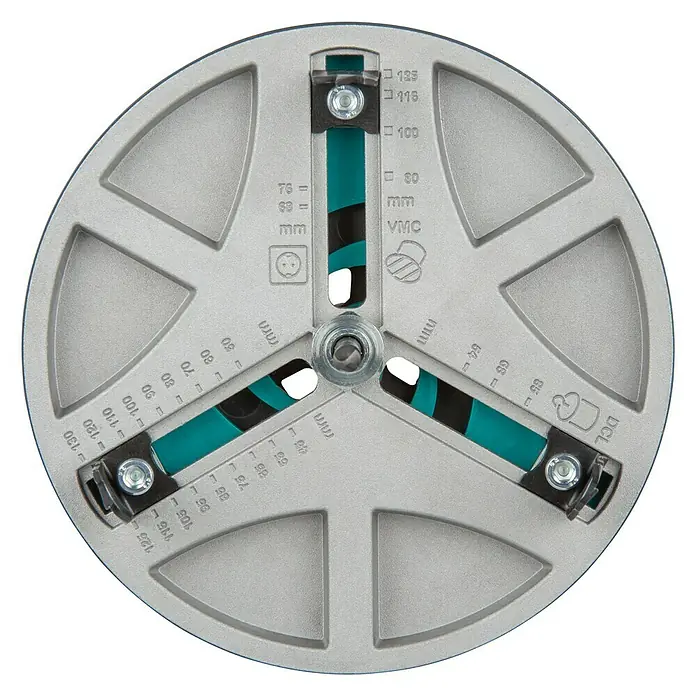 Wolfcraft Lochsäge AH 45-130 - Arbeitsdurchmesser: 45 mm - 130 mm, Schnitttiefe: 30 mm