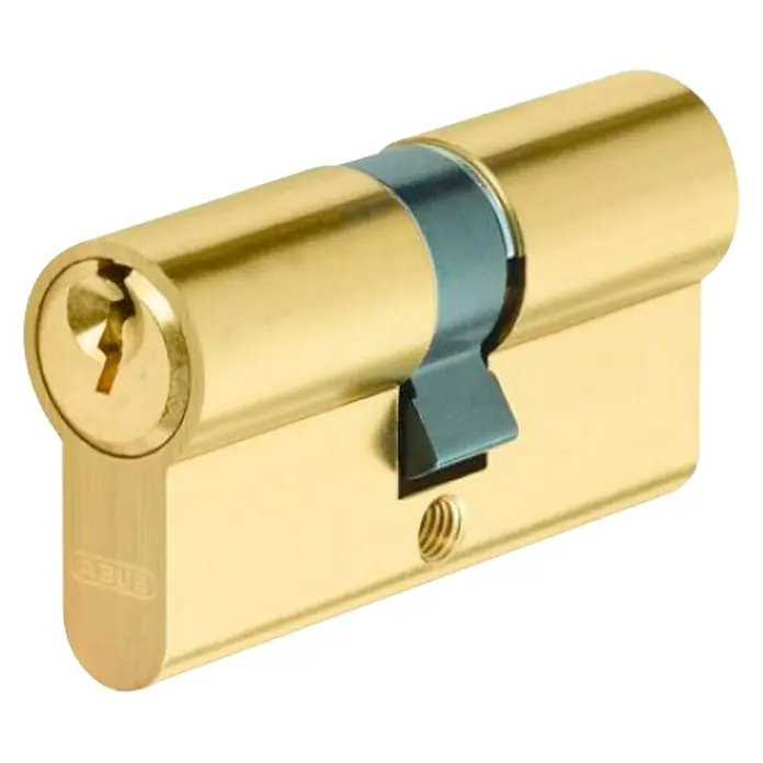 Abus Cilindro de perfil E50 - Latón, Longitud total interior: 35 mm, Longitud total exterior: 35 mm, Número de llaves: 3 ud.