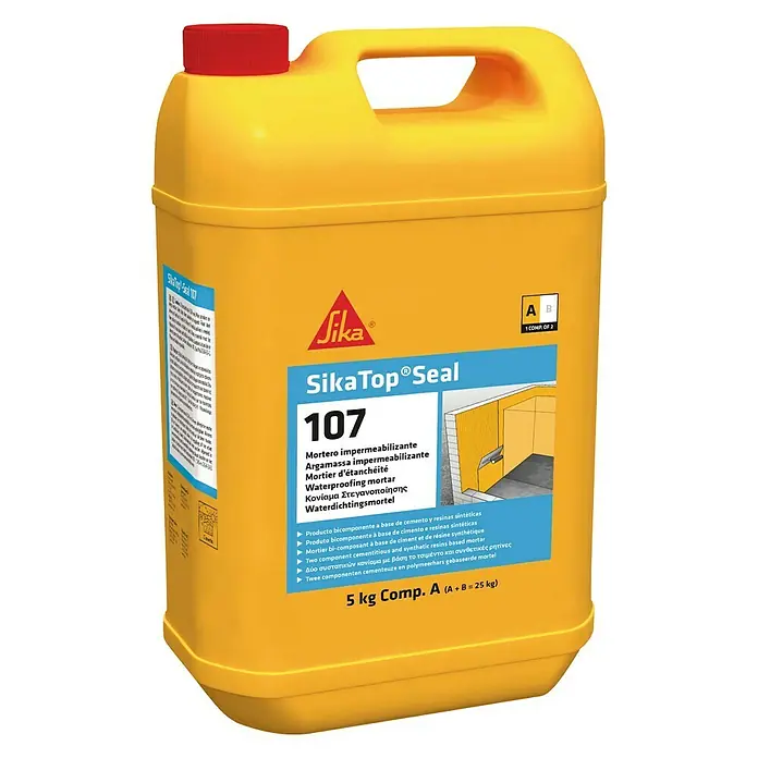 Sika Mortero de impermeabilización SikaTop Seal-107 - 25 kg, Apto para: Fuente