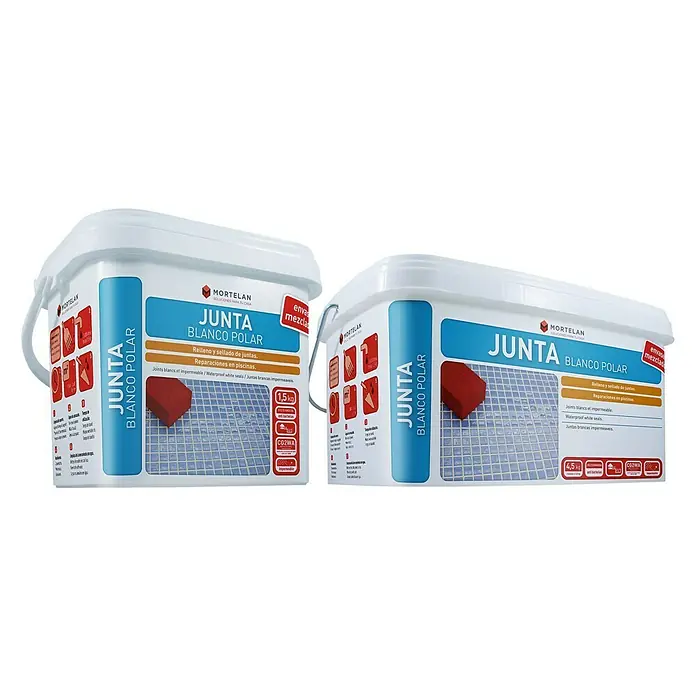 Gecol Mortero para juntas blanco polar Mortelan - Blanco, 4,5 kg