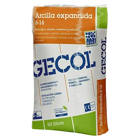 Gecol  Granulado de arcilla expandida 8-16