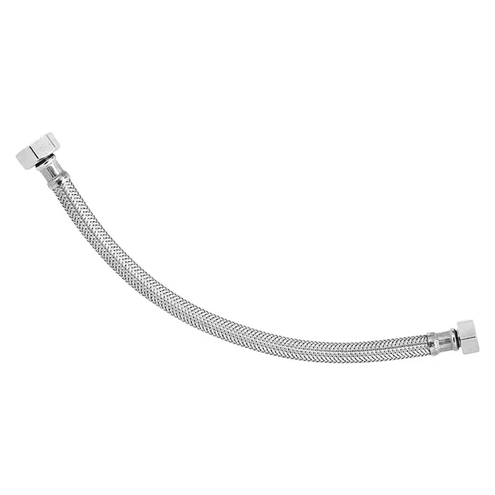 Flexo de conexión - ½″/⅜″, Largo: 30 cm, Hembra - Hembra