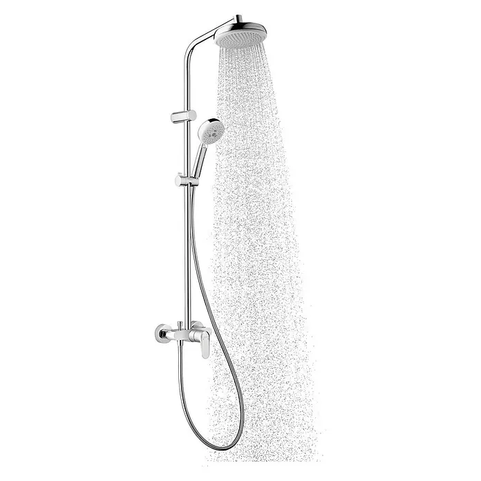 Hansgrohe MyClub Sistema de ducha 180 - Número de tipos de chorro: 3 ud., Cromo/Blanco