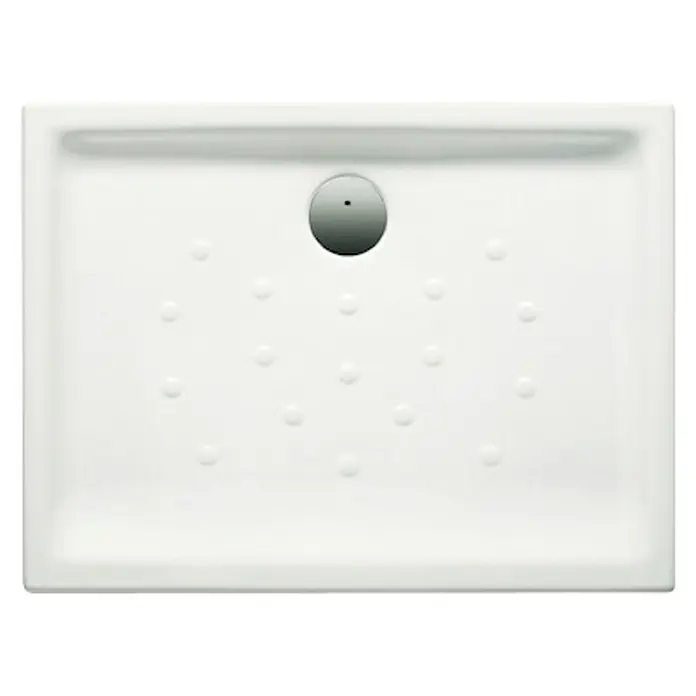Roca Plato de ducha porcelánico Malta - L x An: 75 x 100 cm, Blanco