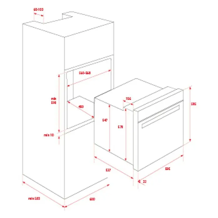 Teka Horno empotrado HBB 605 - Número de tipos de calentamiento: 6 ud., Volumen horno: 70 l