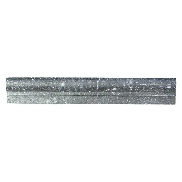 Fliesenbordüre Nero PO 43348 - 30,5 x 4,8 cm, Schwarz, Matt - Ansicht von oben