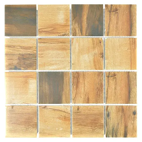 Mosaikfliese Quadrat Holz CIM Q73 WD