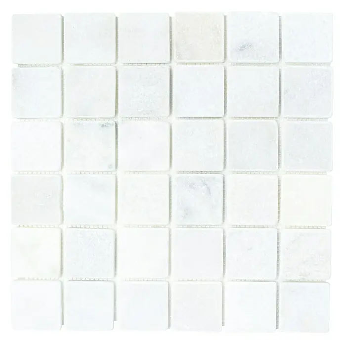 Mosaikfliese Quadrat Ibiza White XNT 42048 - 30,5 x 30,5 cm, Weiß, Matt - Ansicht von oben