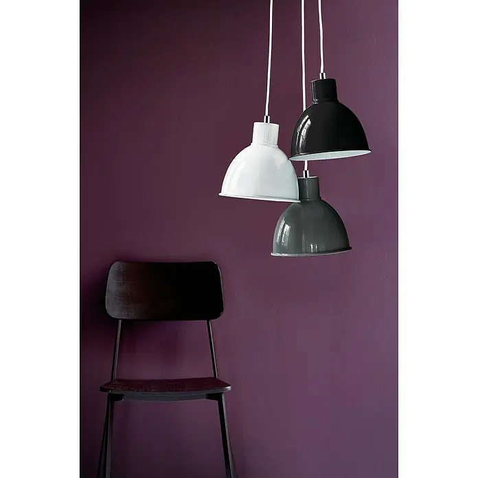 Nordlux Lámpara colgante redonda Pop - 60 W, Ø x Al: 21,5 x 23 cm, Negro, E27