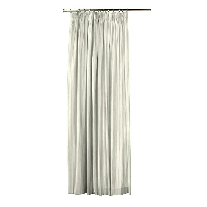 Cortina Frunci Patmos - 220 x 270 cm, 55% poliéster y 45% algodón, Crudo