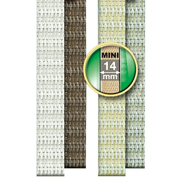 Schellenberg Cinta para persiana - Marrón, Largo: 4,5 m, Anchura de la correa: 14 mm