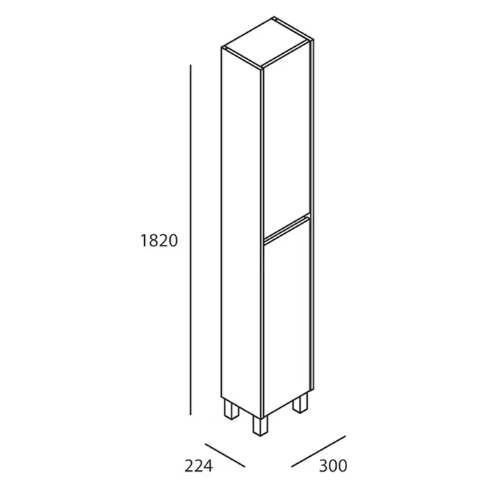 Columna Isla - 22,4 x 30 x 182 cm