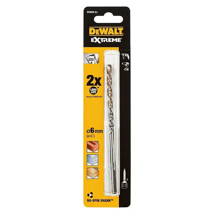 Dewalt Broca para piedra DT6676-XJ - Diámetro: 6 mm, Largo: 150 mm