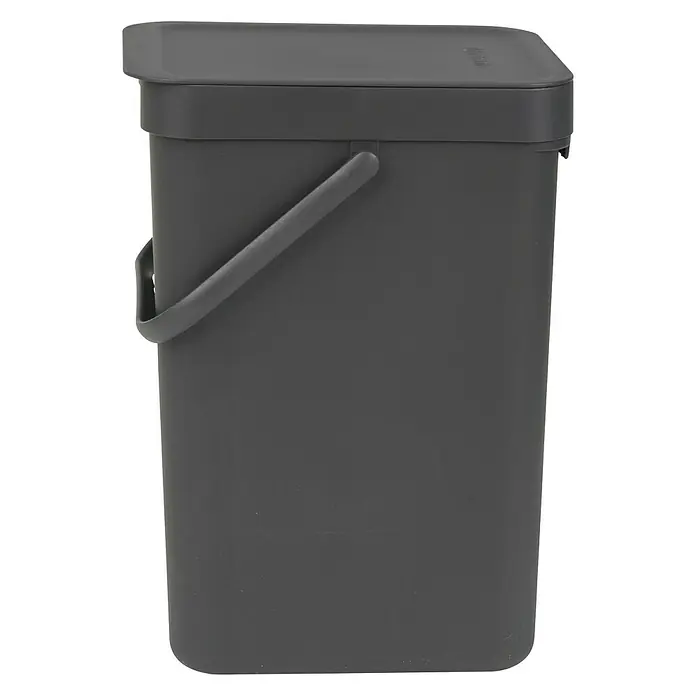 Brabantia Cubo de la basura Sort & Go - Gris, 12 l, Plástico